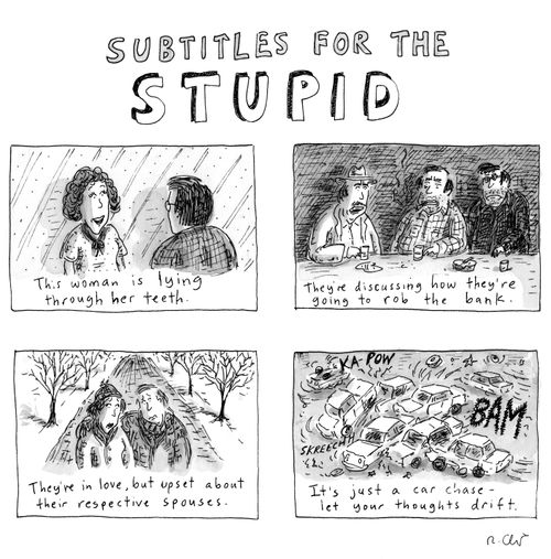Subtitles for the Stupid