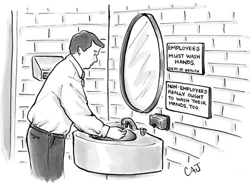 Employees Must Wash Hands