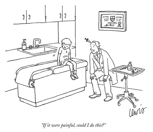 "If it were painful, could I do this?"