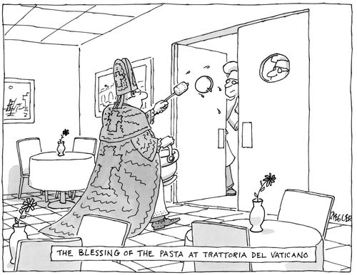 The Blessing of the Pasta at Trattoria Del Vaticano