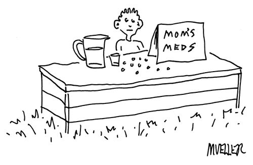 Lemonade Stand Selling 'Mom's Meds'