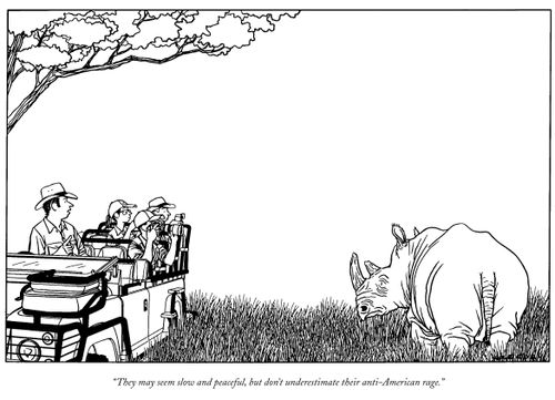 "They may seem slow and peaceful, but don't underestimate their anti-American rage."