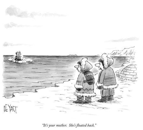 "It's your mother. She's floated back."