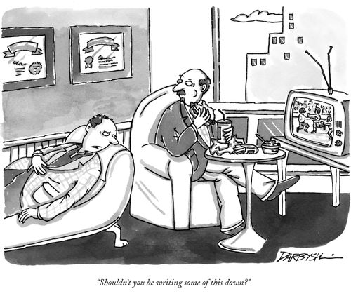 "Shouldn't you be writing some of this down?"