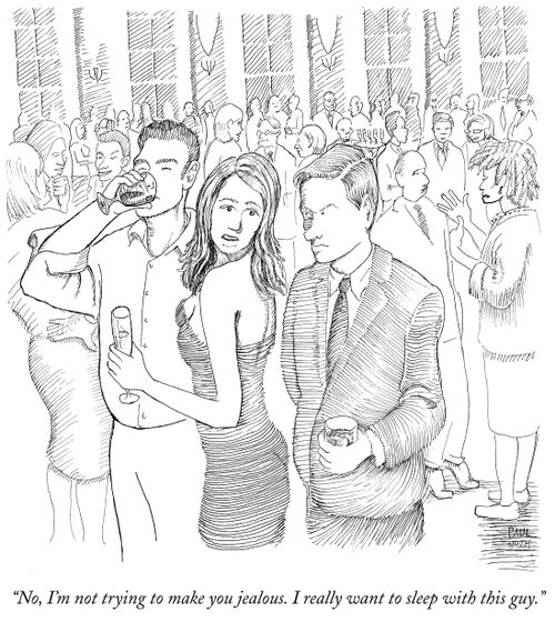 "No, I'm not trying to make you jealous. I really want to sleep with this guy."