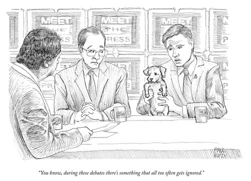 "You know, during these debates there's something that all too often gets ignored."
