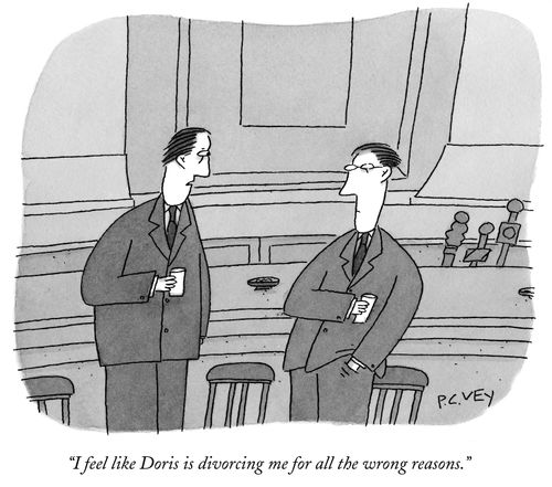 "I feel like Doris is divorcing me for all the wrong reasons."