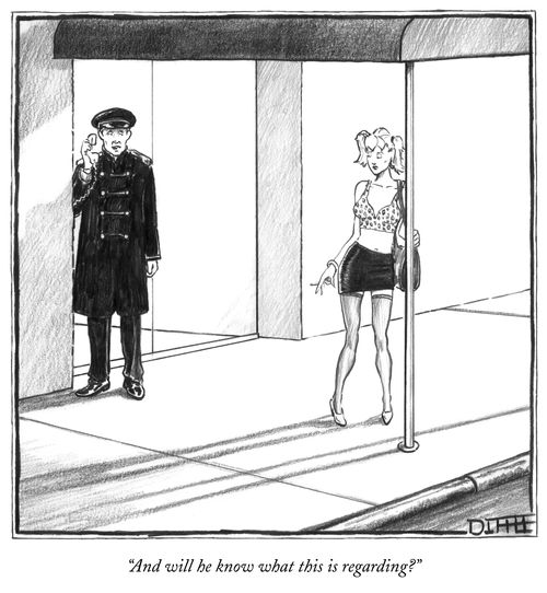 "And will he know what this is regarding?"