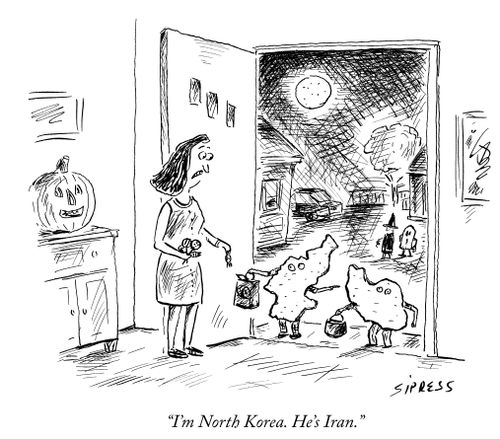 "I'm North Korea. He's Iran."