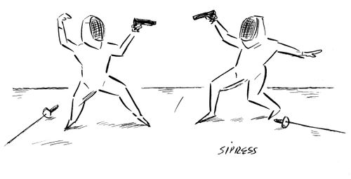 Fencing with Guns