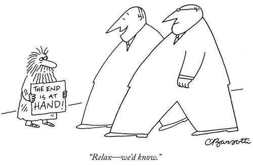 "Relax—we'd know."