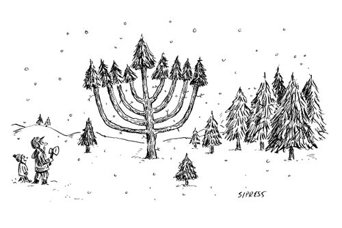 Hanukkah tree