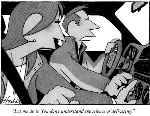 "Let me do it. You don't understand the science of defrosting."