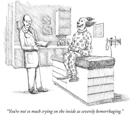 "You're not so much crying on the inside as severely hemorrhaging."