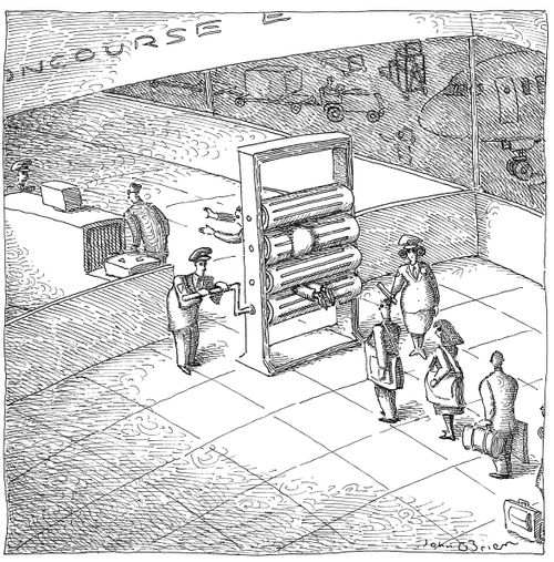 Going through the wringer at airport security