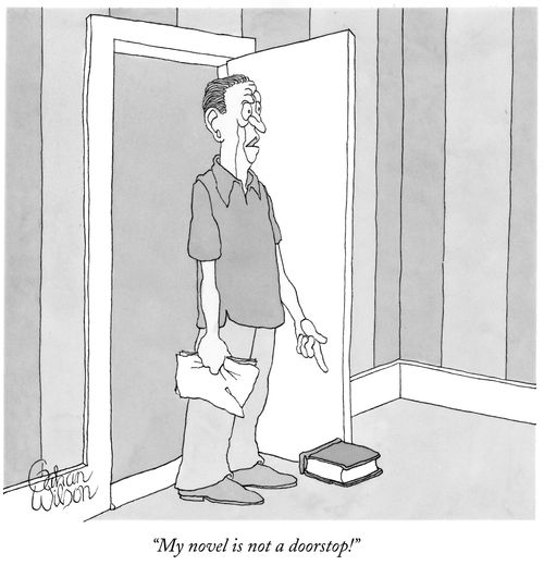 "My novel is not a doorstop!"