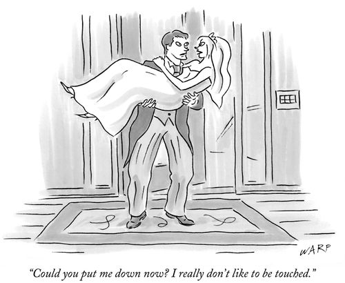 "Could you put me down now? I really don't like to be touched."