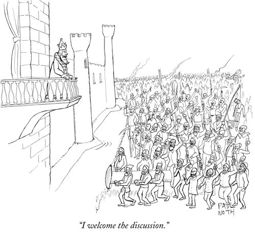"I welcome the discussion."
