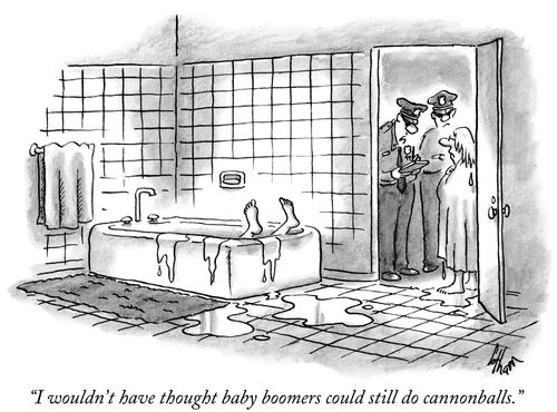 "I wouldn't have thought baby boomers could still do cannonballs."