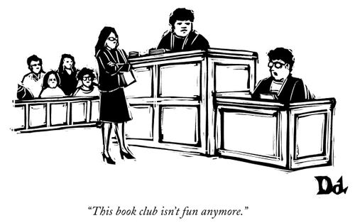 "This book club isn't fun anymore."
