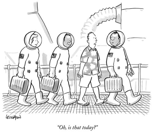 "Oh, is that today?"