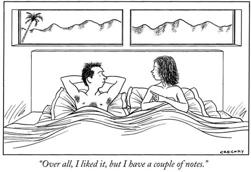 "Over all, I liked it, but I have a couple of notes."