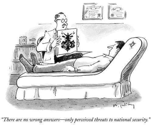 "There are no wrong answers - only perceived threats to national security."
