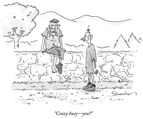 "Crazy busy—you?"