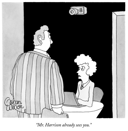 "Mr. Harrison already sees you."