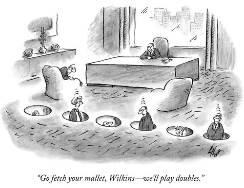 "Go fetch your mallet, Wilkins – we'll play doubles."