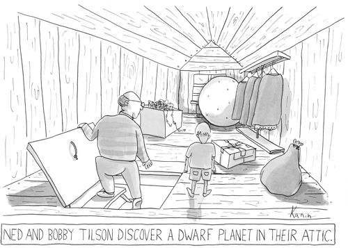 Ned and Bobby Tilson discover a dwarf planet in their attic.