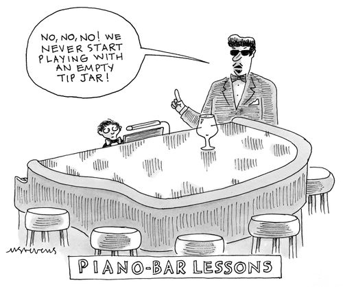 "No, no, no! We never start playing with an empty jar!"