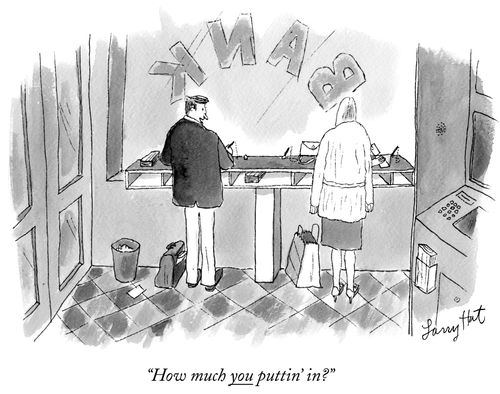 "How much you puttin' in?"