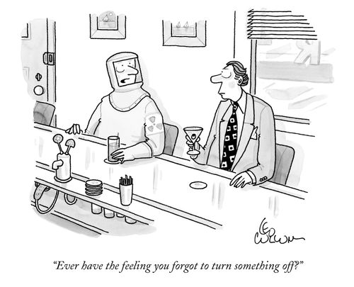 "Have you ever had the feeling you forgot to turn something off?"