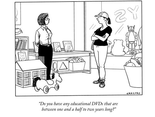 "Do you have any educational DVDs that are between one and a half and two years long?"