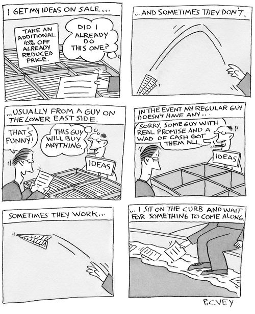 I get my ideas on sale...