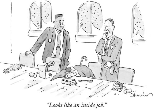 "Looks like an inside job."