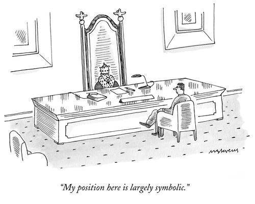 "My position here is largely symbolic."
