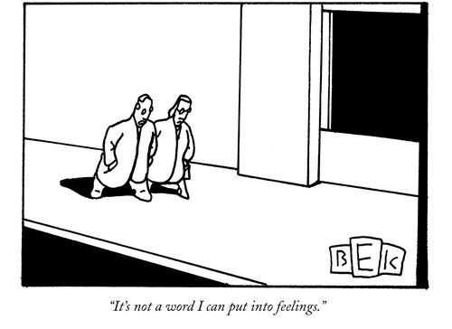 "It's not a word I can put into feelings."