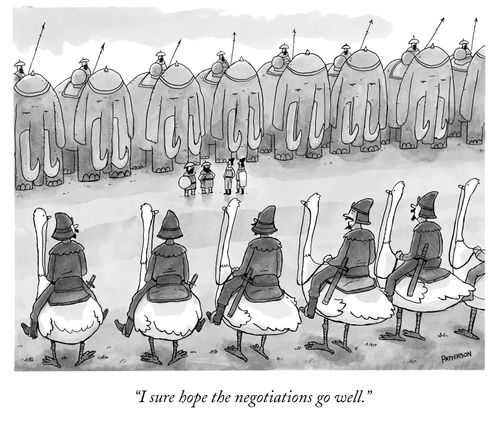 "I sure hope the negotiations go well."