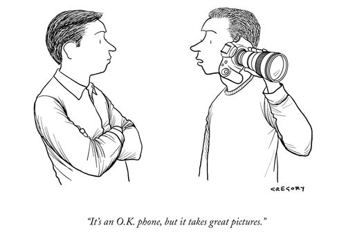 "It's an O.K. phone, but it takes great pictures."