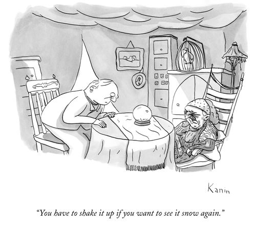 "You have to shake it up if you want to see it snow again."