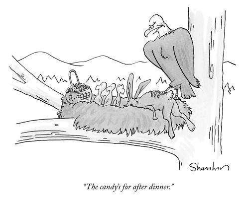 "The candy's for after dinner."