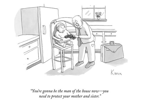 "You're gonna be the man of the house now-you need to protect your mother and sister."