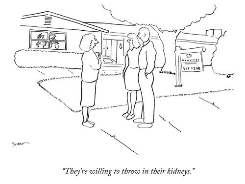 "They're willing to throw in their kidneys."