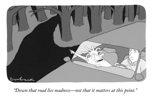 "Down that road lies madness - not that it matters at this point."