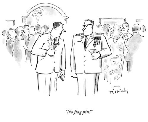 "No flag pin!"