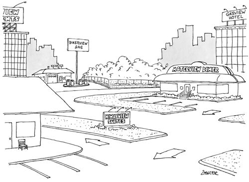 'Gasview Hotel' - 'Dinerview Gas' - 'Motelview Diner' - 'Hiwayview Suites'