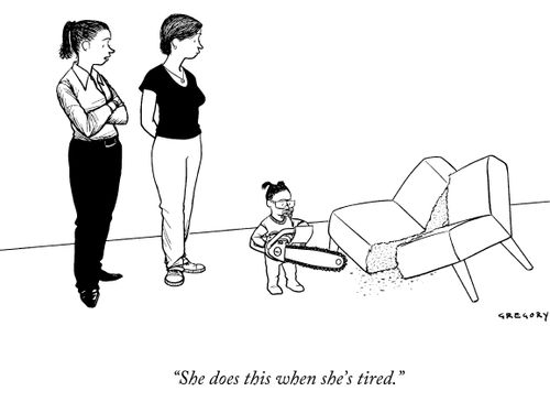 "She does this when she's tired."