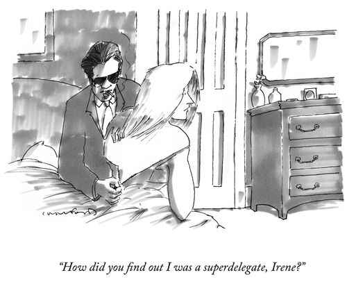 "How did you find out I was a superdelegate, Irene?"